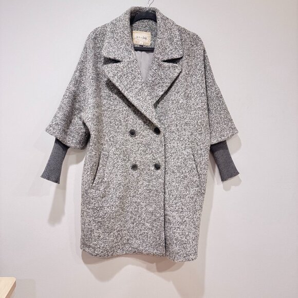 Maison Jules Jackets & Blazers - Anthropologie Maison Jules Grey Wool Blend Coat | Size S | Chic Oversized Fit